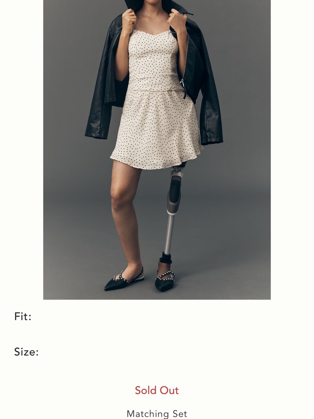 Reformation Cream Polka Dot Circle Skirt